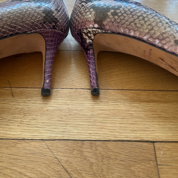 Purple Snakeskin Pumps - Picture 5 of 6